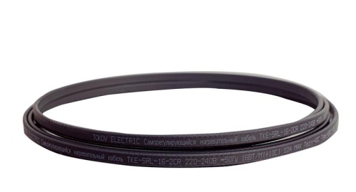 Кабель нагревательный саморег. 16Вт/м с экраном 16 AWG термопласт Ex | код TKE-SRL-16-2CR | TOKOV ELECTRIC