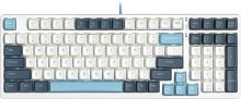 Клавиатура A4Tech Fstyler FS300 механическая белый/синий USB for gamer LED (FS300 PANDA SNOWBOARDING) | код 2000135 | A4TECH