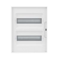 Щиток настенный 24мод. FRAME с прозр. дверцей с 4 шинами PEN (2шт на 8 отверст. и 2шт на 6 отверст.) бел. DKC F24W1WT