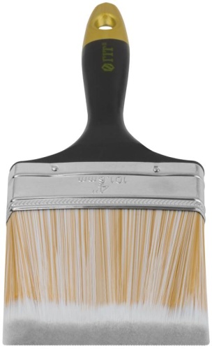 Кисть флейцевая "Лайн" искусственная щетина пластиковая ручка 4дюйм (100мм) FIT 01178 фото 5