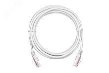 Шнур U/UTP 4 пары категория 5e 2хRJ45/8P8C T568B медный PVC белый 2м 10шт. | код EC-PC4UD55B-BC-PVC-020-WT-10 | NETLAN