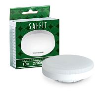 Лампа светодиодная LED 10вт GX53 теплый таблетка | код. 55227 | SAFFIT