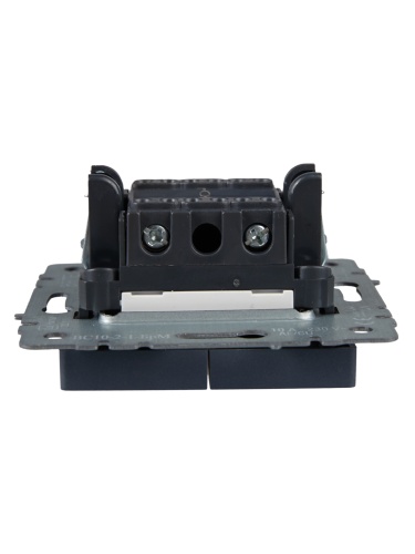 BRITE Выключатель 2-клавишный с индикацией 10А ВС10-2-1-БрМ маренго | код BR-V20-1-10-K35 | IEK фото 2