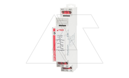 Реле модульное RPI-1P-A24 16А, 1CO, 24VAC, светодиод, 1M | код 863358 | Relpol