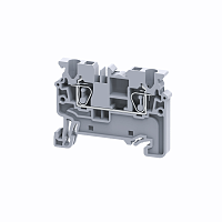 Клемма проходная пружинная OptiClip CХ-2.5-I-24A-(0.2-2.5) сер. | код 289711 | КЭАЗ
