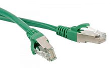 Патч-корд F/UTP экран. Cat.5е LSZH 3 м зеленый, Hyperline PC-LPM-STP-RJ45-RJ45-C5e-3M-LSZH-GN | код 230104 | Hyperline