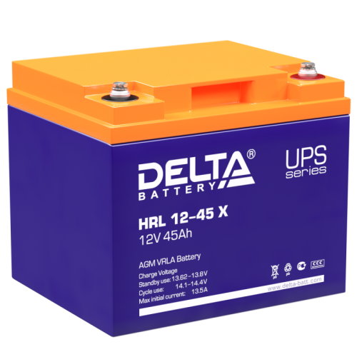 Аккумуляторная батарея HRL 12-45 X Delta | код 1918629 | DELTA