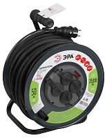 Удлинитель на метал. катушке 4х50м с заземл. IP44 RMx-4es-3х2.5-50m-IP44(KG) КГ с выкл. | код. Б0052919 | Эра