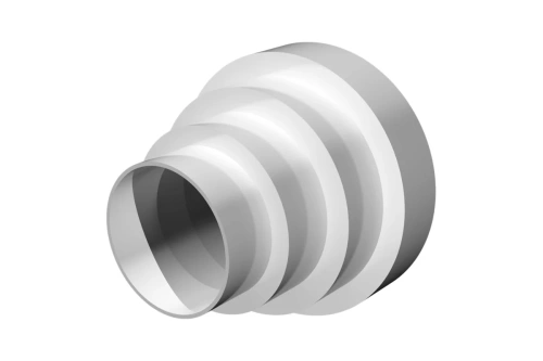 Соединитель пластиковый универсальный для круглых воздуховодов центральный D150/125/100/80 | код ПУ15.12.10.8 | ERA