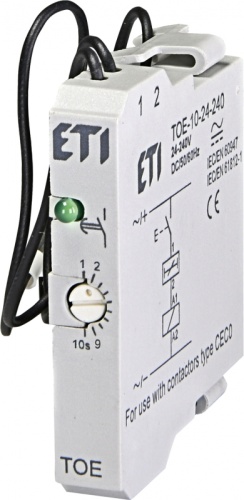 Электронн.таймер задержки TOE-10-24-240 AC/DC (0,3-3с задержка вкл.) | код 004642731 | ETI