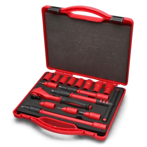 Набор диэлектрического инструмента 3/8дюйм НИИ-16 КВТ 71104 Набор диэлектрического инструмента 3/8дюйм НИИ-16 КВТ 71104