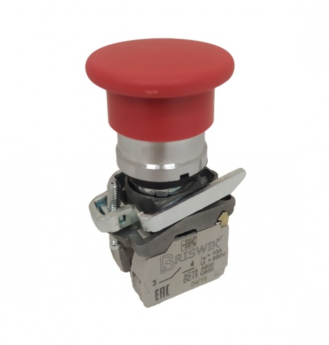 Выключатель Briswik КМЕ 5620м -С красный IP65 УХЛ2 10А 2но+0нз | код aD-HB-5Ai-0222 | Briswik