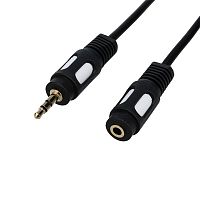 Шнур 3.5 Stereo шт - 3.5 Stereo шт 5М (GOLD) REXANT | код 17-4115 | REXANT