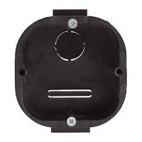 Коробка установочная KUTS-60-60-43-s-black усиленная для твердых стен саморезы стыковочные узлы черная IP20 | код Б0052723 | ЭРА