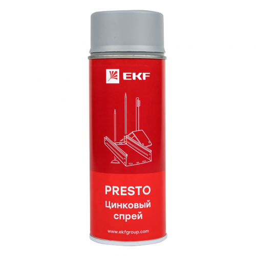 Цинковый спрей Presto 400мл EKF | код. lp-zinc | EKF