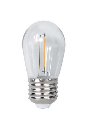 Лампа светодиодная LED 1Вт E27 2700K прозрачная S14 для Белт лайт 230/50 -40...+50°C | код 5040625 | JazzWay