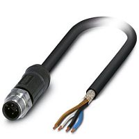 Кабель для датчика / исполнительного элемента SAC-4P-M12MS/ 5,0-28X SH OD | код 1454134 | PHOENIX CONTACT