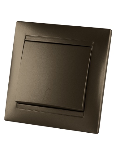 Кнопка звонковая 6А бронза Лама TDM | код SQ1815-0708 | TDM