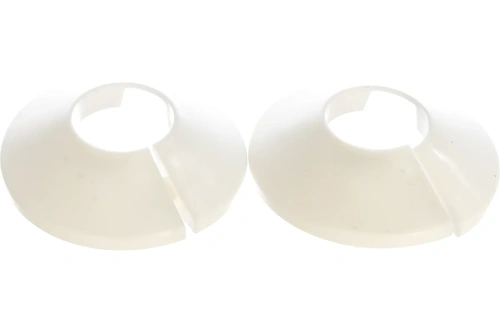 Чашка декоративная (отражатель) 20 мм (50х20Х12мм) разъемная (пластик, белая) (2 шт.) | код ИС.130727 | MasterProf Чашка декоративная (отражатель) 20 мм (50х20Х12мм) разъемная (пластик, белая) (2 шт.) | код ИС.130727 | MasterProf