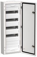 Корпус металлический ЩРн-60 (1х60) 835х310х140 IP54 бел. (одна дверь) TITAN 5 | код. TI5-50-N-060-54 | IEK