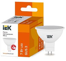 Лампа светодиодная ECO MR16 софит 7Вт 230В 3000К GU5.3 | код. LLE-MR16-7-230-30-GU5 | IEK
