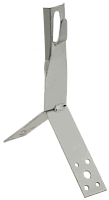 Дер. пр. кр. 6-8мм конька h=80мм нерж. сталь IEK | код ZDP80-20-4-68-80 | IEK