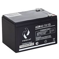 Аккумуляторная батарея Рубин 12V 12Ah AGM (3.4kg) | код РЭ-АКБ1212 | РУБИН