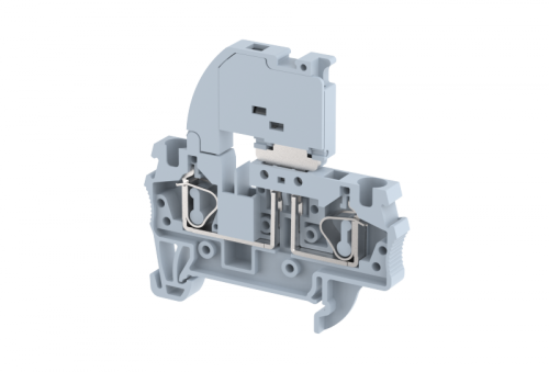 Клемма проходная пружинная 4 мм2 под предохранитель, со светодиодом, на 2 подключения, желтая SQF4AD48V-YELLOW | код 2103290484 | Elmex