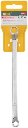 Ключ накидной ''Хард'', хромированное покрытие 8х10 мм | код 63611 | FIT фото 3 Ключ накидной ''Хард'', хромированное покрытие 8х10 мм | код 63611 | FIT фото 3