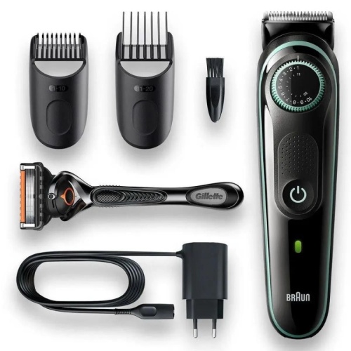 Триммер Braun BT3341 черный/мятный 6Вт (насадок в компл:2шт) | код 1982181 | Braun