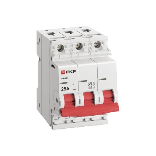 Выключатель нагрузки 3п 25А ВН-63N PROxima | код S63325 | EKF фото 4