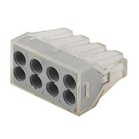 Строительно-монтажная клемма СМК, модель 108, 8 отверстий, 1.0-2.5мм2 (уп.50шт.) | код Б0033396 | ЭРА