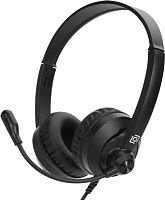 Наушники с микрофоном Оклик HS-M500 черный 1.8м накладные оголовье (1900379) | код 1900379 | Oklick