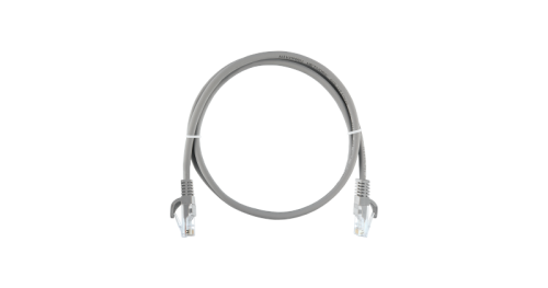 Коммутационный шнур NIKOMAX Essential Line U/UTP 4 пары, Кат.5е (Класс D), 100МГц, 2хRJ45/8P8C, T568B, заливной, с защитой защелки, многожильный, BC (чистая медь), 25AWG (7x0,175мм), LSZH нг(А)-HFLTx, серый, 3м | код NMC-PC4UD55B-ES-030-C-GY (0) Бре