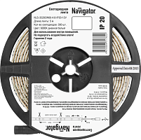 СД Лента светодиодная 71 762 NLS-3528СW60-4.8-IP20-12V R5 | код. 71762 | Navigator