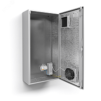 Термошкаф с обогревом и активной вентиляцией, IP55, -50град. до +50град.С, 600x1200x300 мм | код ТШ-5-В2 | Тахион-климат