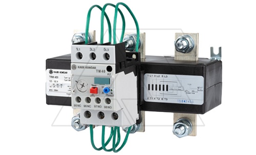 Реле тепловой перегрузки TRM 400-160A, It=110_160A, 1NO+1NC, CLASS 10A, с трансформаторами тока, отдельный монтаж | код EAC680046 | Rade Koncar