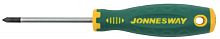 D71Z180 Отвертка стержневая POZIDRIV® ANTI-SLIP GRIP, PZ1x80 | код D71Z180 | JONNESWAY