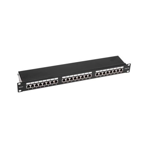 Панель коммутационная 19, 1U, 24 порта, STP, RJ-45, CAT 5e REXANT PRO | код 02-0041 | REXANT