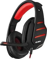 Наушники с микрофоном Sven AP-U997MV черный/красный 2.2м мониторные USB оголовье (SV-017507) | код 1637638 | SVEN