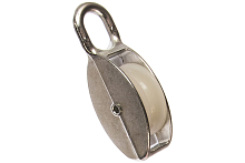 Блок одинарный 50мм нейлоновый шкив покрытие цинк | код Bloсk50neylon | Крепдил