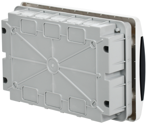 UNION Compact Корпус пластиковый ЩРВ-П-12 IP41 черная прозрачная дверь IEK | код UIC-KP12-V-12-41-K01 | IEK фото 2