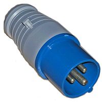 Вилка силовая переносная 013 RUICHI 2Р+Е, 220 В, 16 А, IP44 | код 64220 | Ruichi