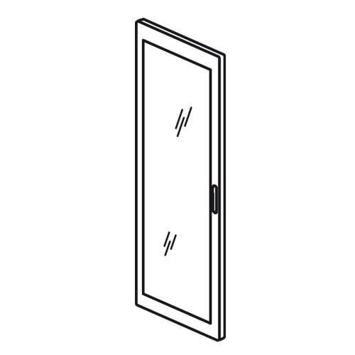 Реверсивная дверь остекленная - XL³ 4000 - ширина 725 мм | код 020564 | Legrand