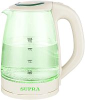 Чайник электрический Supra KES-1810G 1.8л. 1850Вт бежевый корпус: стекло/пластик | код 1993360 | SUPRA