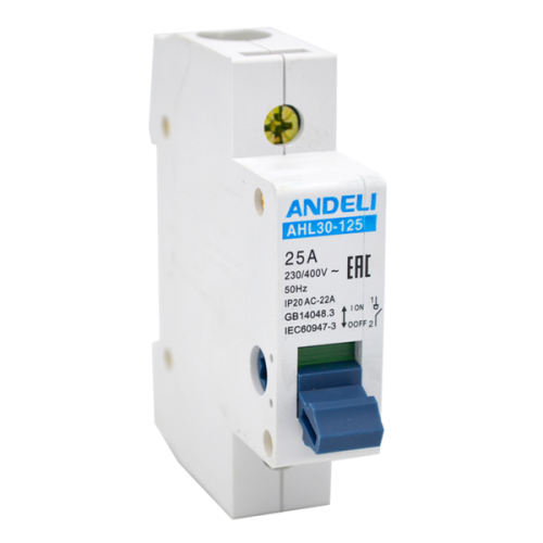 Выключатель нагрузки AHL30-125 1P 125A (ANDELI) | код ADL04-005 | ANDELI