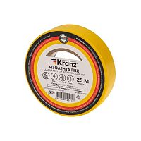 Изолента ПВХ 0.13х19мм 25м желт. | код. KR-09-2202 | Kranz