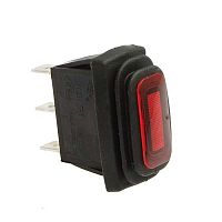 Клавишный переключатель RUICHI SB068, IP65, ON-OFF-ON, 10.5x28.5 мм | код 100074 | Ruichi