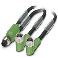 Кабель для датчика / исполнительного элемента SAC-3P-M8Y/2X3,0-PUR/M 8FR | код 1458732 | PHOENIX CONTACT