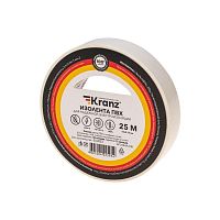 Изолента ПВХ 0.13х15мм 25м бел. | код. KR-09-2101 | Kranz